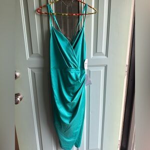 BRAND NEW Adelyn Rae Turquoise Sleeveless Dress